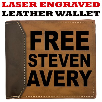 Free Steven Avery - Free Steven Avery Leather Wallet Bifold Premium Quality NEW