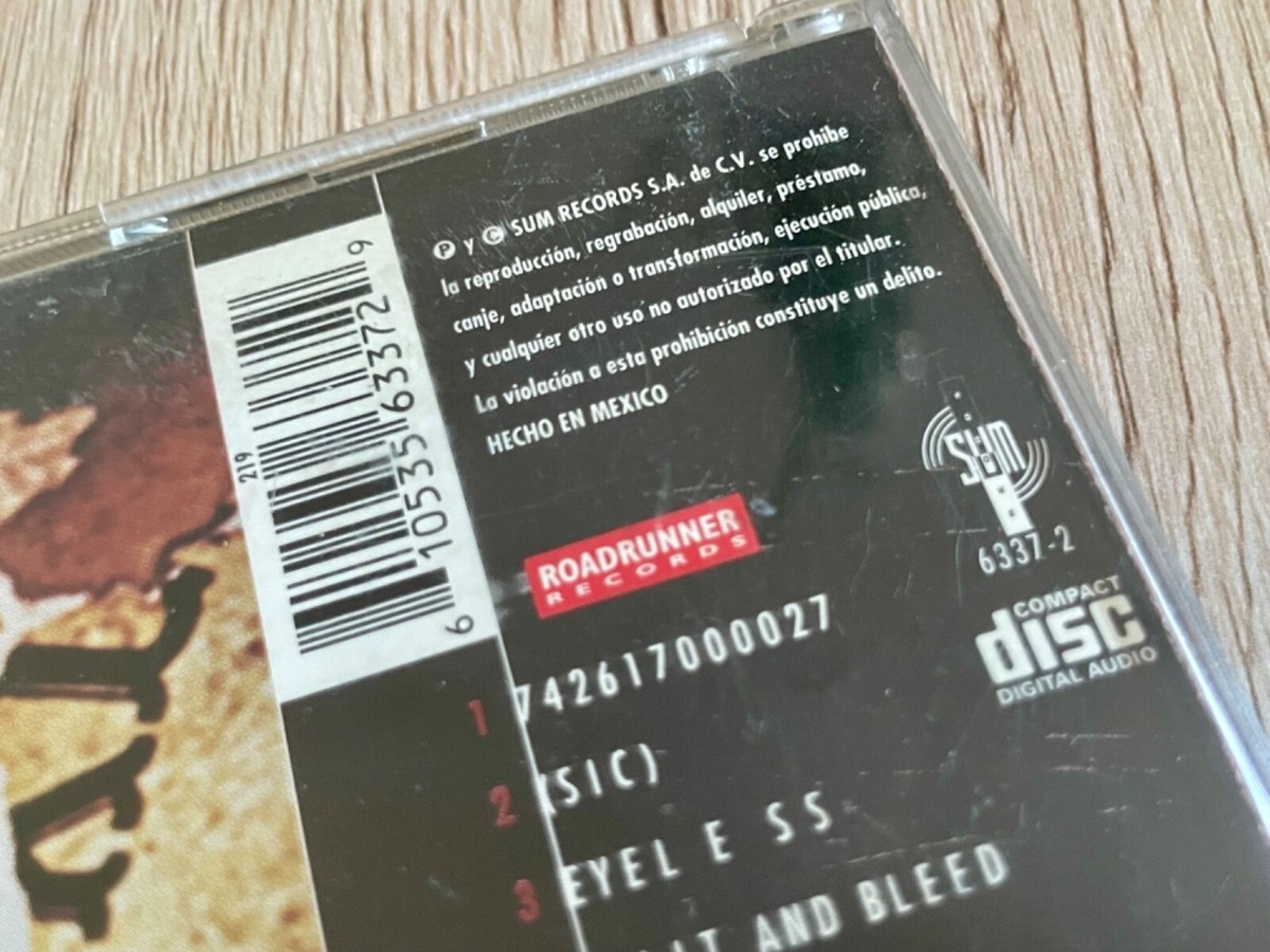 Slipknot ST Original MEXICAN 1st Press 1999 (Banned FLN & Purity