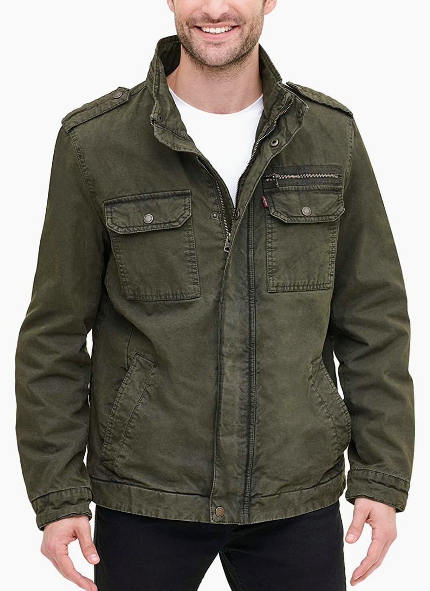 LEVI'S MEN'S TRUCKER JACKET, MIDWASH GREEN | eBay