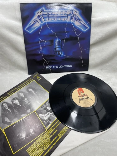 METALLICA RIDE THE LIGHTNING 1ST UK PRESSING VINYL LP MFN 27 1984