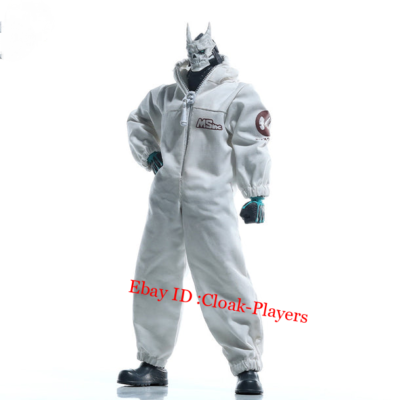1/12 Protective Clothing White Chemical Suit Model for 6'' Kaiju