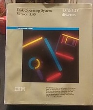IBM Disk Operating System version 3.30 Manual Book with ONE 5.25 Floppy Disk