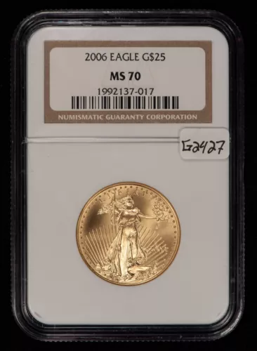 2006 G$25 1/2 oz Gold American Eagle Half Ounce - NGC MS 70 - SKU-G2427