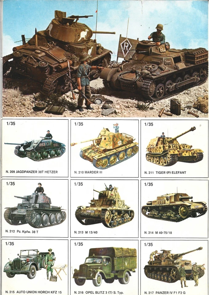 Catalogo Italaerei  Modellismo  1977  Scala 1/72 e 1/35 - Calderara di Reno - Immagine 3 di 3