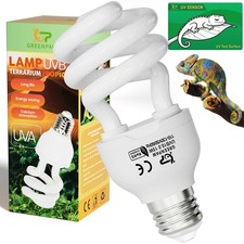 15W 5.0 UVB Reptile Light Bulb Tropical UVA Fluorescent Terrarium Lamp