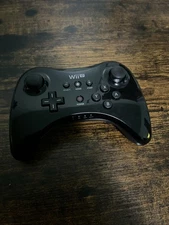 Official Nintendo Wii U Wireless Pro Controller (Black) Nice Working Condition