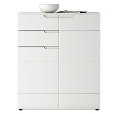 Kommode - weiß Hochglanz - 100 cm breit Sideboard Anrichte Beistellschrank