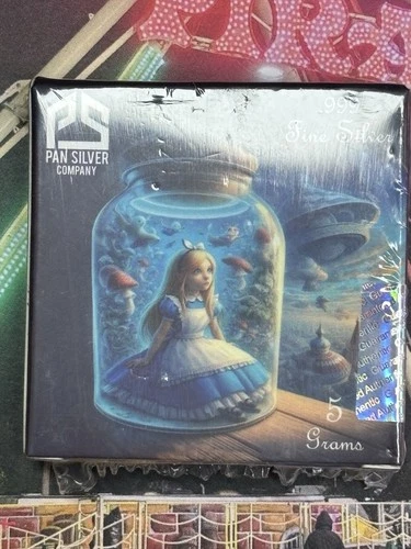 $30 UNDER MELT! 5 Grams .999 Fine Silver ALICE IN WONDERLAND LimitedMintage
