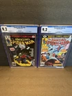 Amazing Spiderman #194 CGC 9.2 Newsstand + 195 CGC 9.2 1st Appearance Black Cat!