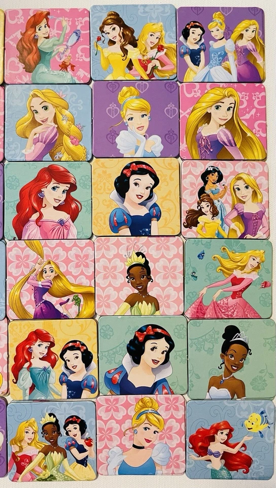 Disney Princess Memory Match Game 2007 Cartas Solo Niños Familia Juego a Juego Foto 2 de 4