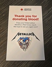 Metallica  x Red Cross Blood Drive Guitar Pick 2025