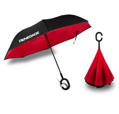 Parapluie Jeep Renegade rétractable anti-vent pour voiture compacte