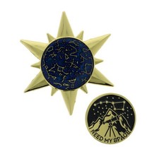 I Need My Space Geocoin C P with Pin Geocaching Coin Trackable Black Nickel