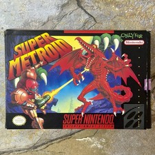 Super Metroid Box & Manual -  Super NES Ninte...