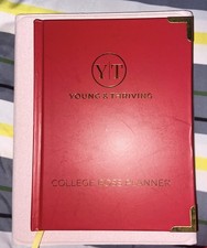 Young  Thriving: Red Yearly College Boss Planner Hardcover New