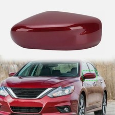 Red Left Driver Side Mirror Cover Cap For Nissan Altima 2013-18 Wo Turn Signal