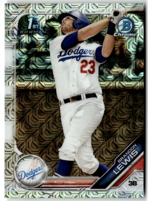2019 Topps Bowman Chrome MLB No. BDC-40 Brandon Lewis Mojo Prizm - Bild 1 von 2