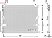 Denso Kondensator, Klimaanlage DCN50032 FüR Lexus