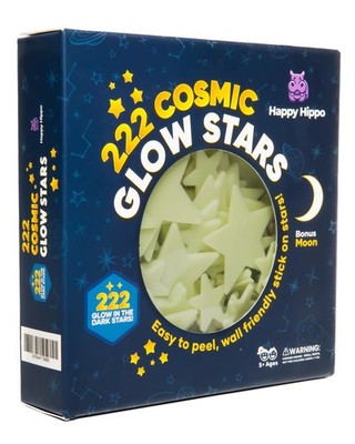 222 PCS Glow In The Dark Stars For Ceiling With Bonus Moon Room Decor Art