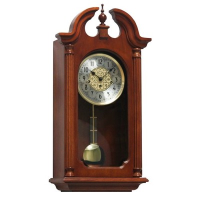 Hermle HOPEWELL Regulator Wall Clock in a Cherry Finish with a Mechanical 8 Day