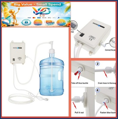Electric Water Pump Dispenser 25W for 5 Gallon Bottle Refrigerator Coffee Maker