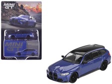 Mini GT 1:64 BMW M3 Competition Touring Portimao Blue Metallic MGT01090 Diecast 