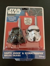Walkie Talkies Disney "Star Wars" Interactive Darth Vader Stormtrooper NEW