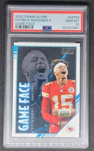 2020 Score - Game Face #GF-PM Patrick Mahomes II PSA 10