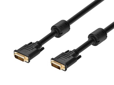 Monoprice 25ft 24AWG CL2 Dual Link DVI-D Cable - Black