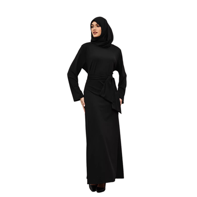 Arabian Muslim Women'S Black Hijab Long Dress Ramadan Abaya Kaftan Formal  Gown | eBay