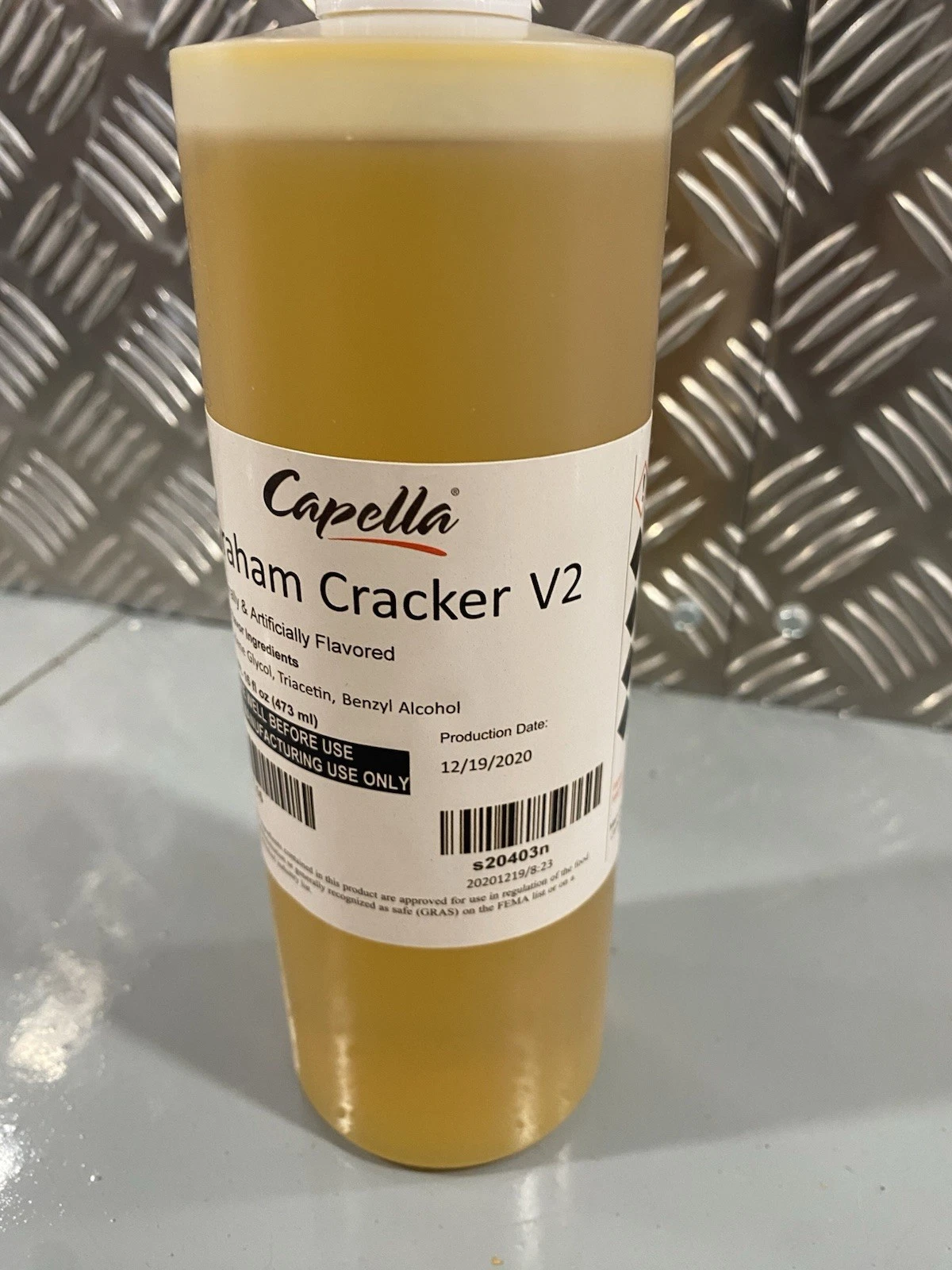 Capella Graham Cracker V2 Flavour 16oz 473ml Production Date 19/12/2020 3