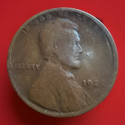 1922 NO D TYPE 2 Lincoln Wheat Cent Penny Very Fine Rare Coin 1071