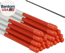 Driveway Markers 20PCS 49Inch Orange Fiberglass Snow Stakes with White Reflectiv