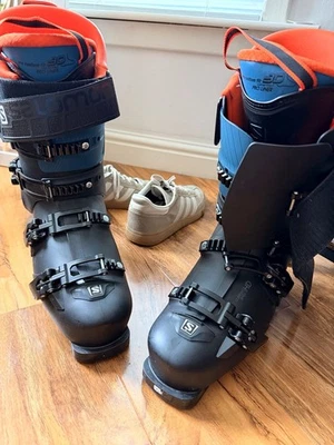 Salomon S/Max 120 Ski Boots Mens Size 27/27.5 Flex 120 Black