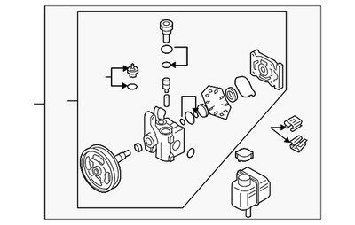 Genuine Mazda Power Steering Pump EG21-32-650C