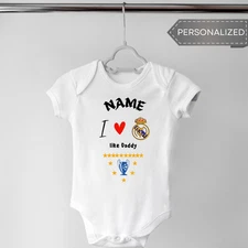 Personalized Body Baby Real madrid - Newborn Cute Best Gift Outfit baby Infant