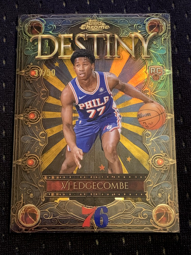 VJ Edgecombe [Refractor Gold] #D-3 2025 Topps Chrome Destiny card