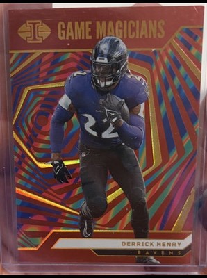 2024 Panini Illusions Game Magicians Red Derrick Henry No. 21 (/99)