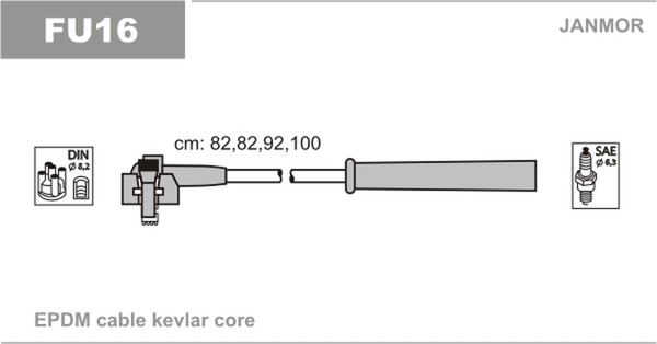 ZüNdleitungssatz Janmor FU16 FüR Ford GBG Sierra BNG GBC KA GB4 2 Turnier-image