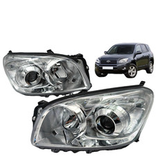OEM  For Toyota RAV4 ACA33 ACA38 SUV 2.4 2008 - 2012 Pair Front Headlight Lamp