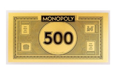 PAMP 5g Gold Monopoly Geldschein