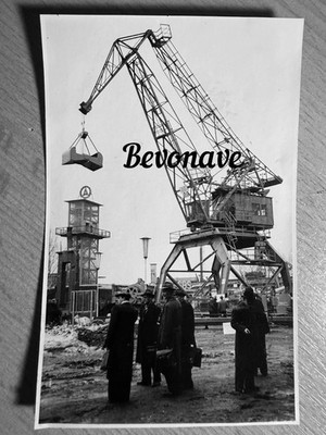 Foto Leipzig Portaldrehkran Kranbau Eberswalde 1956 zur Leipziger Messe original