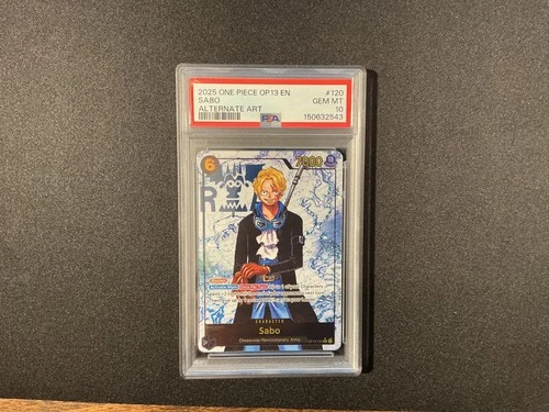 2025 One Piece Sabo Secret Rare Alt Art Alternative #OP13-120 PSA 10