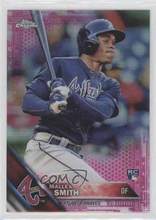 2016 Topps Chrome Pink Refractor Mallex Smith #108 Rookie RC 1s8