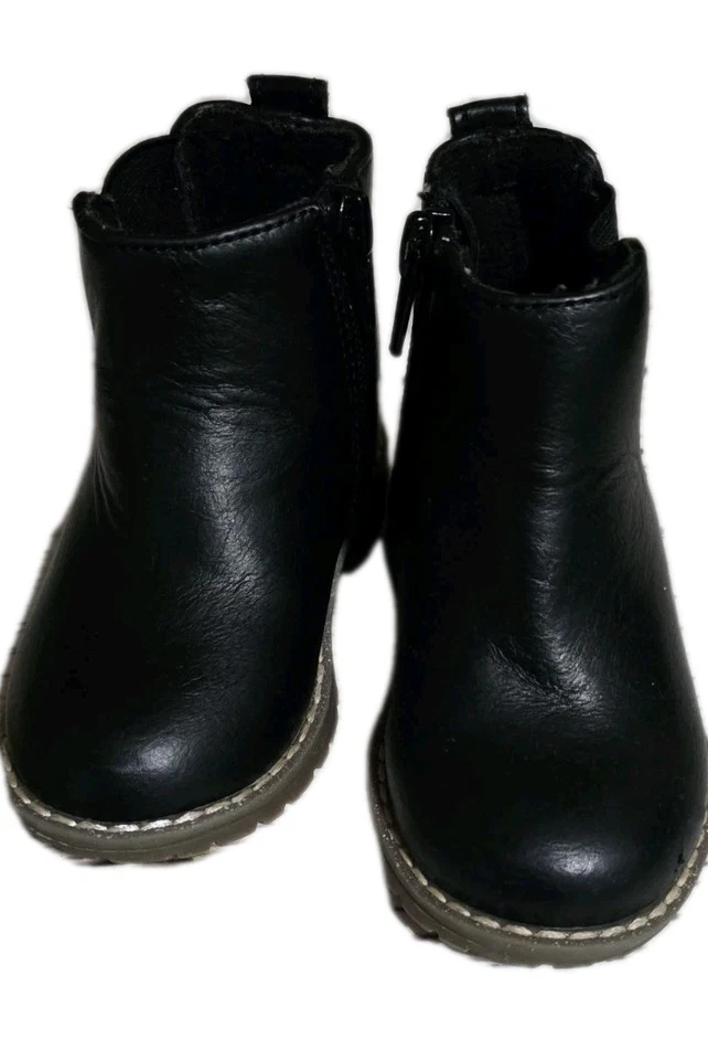 Botas para niños 6C bebé niño pequeño. Botas de vestir con cremallera para niños. Niño Talla 6 Foto 4 de 4