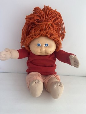 Cabbage Patch Kids 1985 Play Doll Signed Xavier Roberts Blue Eyes Orange Hair