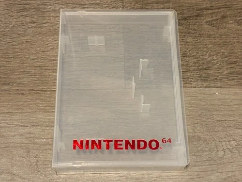 Nintendo 64 Clear Clamshell Case Dust Cover Authentic N64 OEM Good Shape