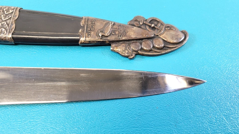 Vintage Argentine Inox Quero Quero Gaucho Dagger Knife + Sheath & Scabbard TR585 - Image 2 of 4