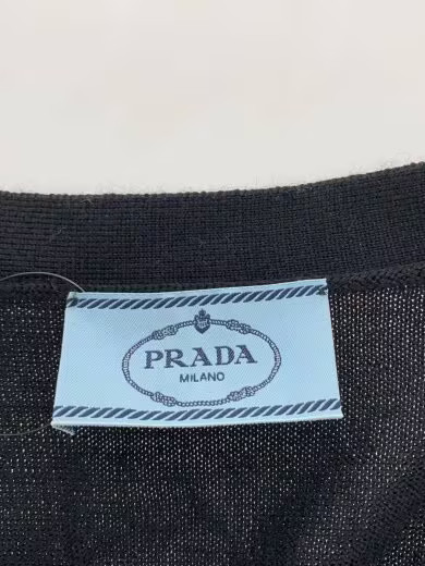 PRADA/Cardigan (Lightweight)/Size 42/Wool/Black/Solid/dna525 s111 1cm2 thumbnail 3