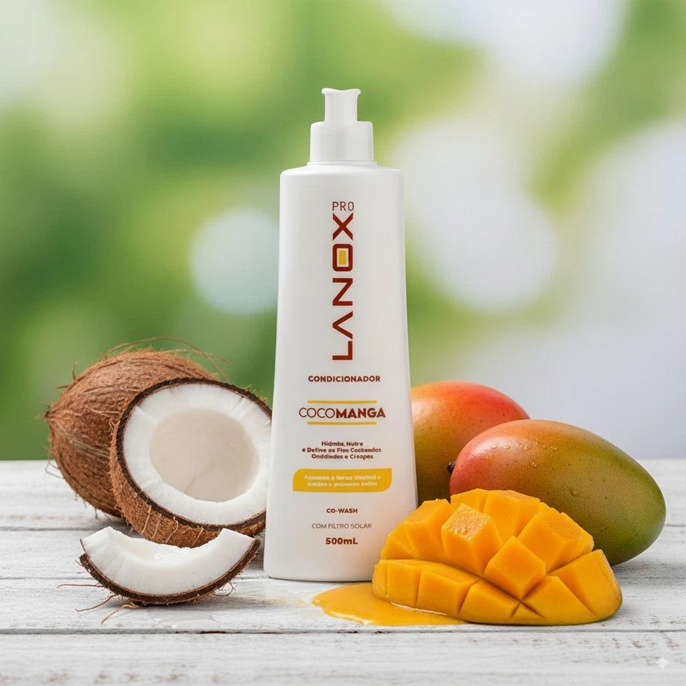 Lanox CocoManga Shampoo & Conditioner Set 500ml – Hydration & Shine Duo - Image 2 of 4